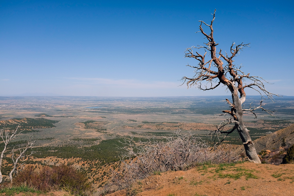 In Mesa Verde National Park, looking north northwest